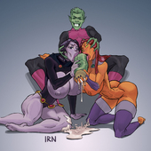 Beast_Boy DC_Comics IRN Raven Starfire Teen_Titans // 1280x1280 // 177.9KB // jpg