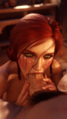 3D Blender The_Witcher_3:_Wild_Hunt Triss_Merigold thiccboyseven // 2160x3840 // 13.8MB // png