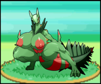 Pokemon Sceptile_(Pokémon) ber00 // 3000x2500 // 1.8MB // png