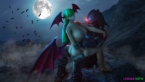 3D Crossover Darkstalkers Lesdias Morrigan_Aensland Predator Predator_(series) Source_Filmmaker // 3840x2160 // 6.7MB // png