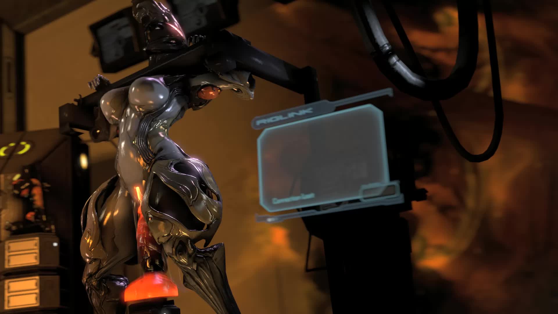 3D Animated Ember_(Warframe) Source_Filmmaker Warframe white-crow // 1920x1080 // 5.2MB // webm