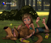 DeStijl Disney_(series) Dog(s) Inside_Out Riley_Andersen // 1500x1280 // 1.1MB // jpg