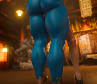 3D Animated Chun-Li Street_Fighter URBANATOR Virt-a-mate // 1280x1104, 4.7s // 6.4MB // webm