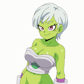 Animated Cheelai Dragon_Ball_Z lewdamone // 800x800 // 1.1MB // gif