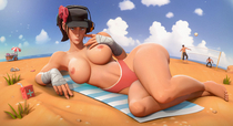 3D Breadblack Team_Fortress_2 femscout // 6000x3270 // 1.6MB // jpg