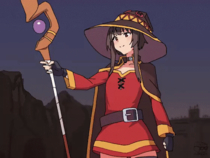 Animated Kono_Subarashii_Sekai_ni_Shukufuku_wo! Megumin Momo_no_Suidou-Sui // 560x420 // 8.2MB // gif