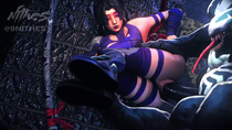 3D Animated Blender Marvel_Comics Marvel_Rivals Nithes Psylocke Venom // 1280x720, 28.2s // 5.9MB // mp4