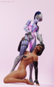 Overwatch Pharah Widowmaker pharahbestgirl // 1200x1920 // 2.9MB // png