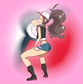 Animated Hilda Pokemon // 500x506 // 1.3MB // gif