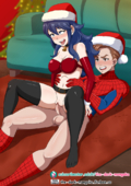 Christmas Crossover Fire_Emblem Lucina Marvel_Comics Peter_Parker Spider-Man Spider-Man_(Series) The_Dark_Mangaka // 724x1023 // 795.4KB // png