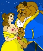 Beauty_and_the_Beast Belle Disney_(series) The_Beast_(Prince_Adam) // 400x474 // 47.8KB // jpg