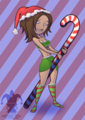 Bonnie_Rockwaller Christmas Disney_(series) Jester Kim_Possible_(Series) // 1061x1500 // 659.8KB // png