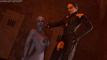 3D Asari Blender Liara_T'Soni Mass_Effect Rey Star_Wars Star_Wars:_The_Force_Awakens justausernamesfm // 1920x1080 // 1.7MB // png