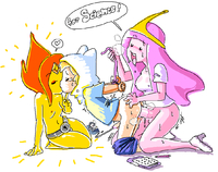 Adventure_Time Finn_the_Human Flame_Princess Princess_Bubblegum minus8 // 1104x871 // 90.0KB // png