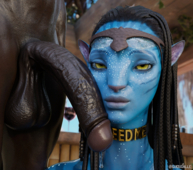 3D Avatar_(Film) Blender Na'vi Neytiri // 2905x2560 // 10.5MB // png