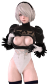 3D Android_2B Kruel-Kaiser Nier_Automata // 1080x1920 // 1.9MB // png