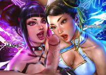 Chun-Li Juri_Han Logan_Cure Street_Fighter // 3543x2512 // 1.3MB // jpg