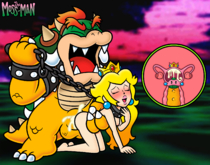 Bowser Princess_Peach Super_Mario_Bros The_Moss-Man // 1833x1444 // 1.3MB // png