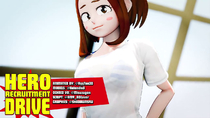 3D Animated Blender My_Hero_Academia Ochako_Uraraka Sound amateurthrowaway // 1280x720, 73s // 7.5MB // mp4