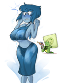 Lapis_Lazuli Peridot Steven_Universe blushmallet // 1400x1990 // 931.8KB // png