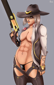 Ashe_(Overwatch) Overwatch // 1219x1920 // 397.3KB // png