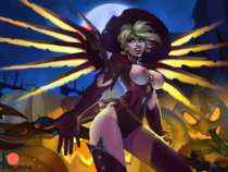 KateStarling Mercy Overwatch // 1000x750 // 757.9KB // png