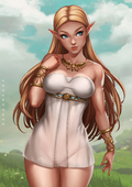 Princess_Zelda The_Legend_of_Zelda The_Legend_of_Zelda_Breath_of_the_Wild dandonfuga // 3508x4961 // 4.3MB // jpg