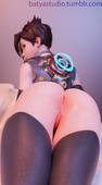 3D Blender Overwatch Tracer batyastudio // 1000x1800 // 391.4KB // jpg