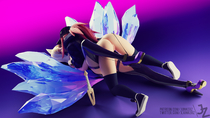 3D Ahri Akali Blender KDA League_of_Legends junkerz // 1920x1080 // 2.3MB // png