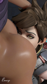 3D Blender Overwatch Sombra Tracer bewyx // 720x1280 // 475.8KB // jpg