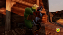 Animated Draenei Orc World_of_Warcraft // 854x480 // 6.9MB // gif