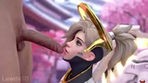 3D Animated Blender Lewds3D Mercy Overwatch // 1920x1080 // 8.3MB // mp4