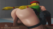 3D Animated Cammy_White Street_Fighter Street_Fighter_V // 1280x720 // 4.7MB // gif