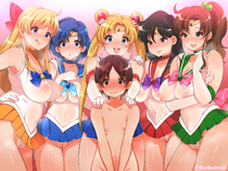 Sailor_Jupiter Sailor_Mars Sailor_Mercury Sailor_Moon_(Series) Sailor_Moon_(character) Sailor_Venus // 1600x1200 // 1.9MB // jpg