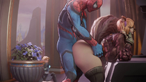 3D Animated Blender Marvel_Comics Marvel_Rivals Nithes Sound Spider-Man Spider-Man_(Series) Squirrel_Girl // 1280x720, 17s // 11.8MB // webm