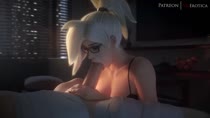 3D Animated Autodesk_Maya Mercy Overwatch Sound VG_Erotica audiodude // 960x540 // 2.0MB // webm