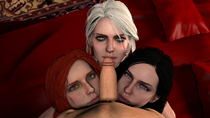 3D Ciri JuiceSFM Source_Filmmaker The_Witcher The_Witcher_3:_Wild_Hunt Triss_Merigold Yennefer // 2560x1440 // 1.5MB // jpg