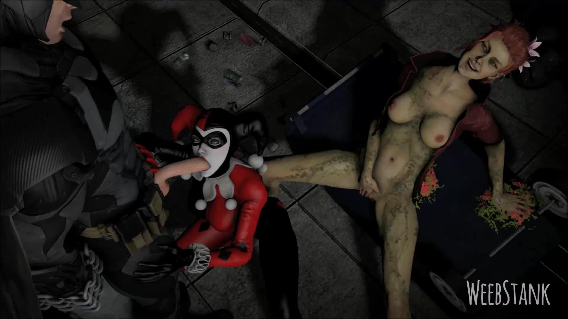 3D Batman_(Series) DC_Comics Harley_Quinn Poison_Ivy Source_Filmmaker WeebSfm // 1920x1080 // 1.7MB // webm