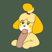 Animal_Crossing Animated Isabelle // 500x501 // 146.5KB // gif