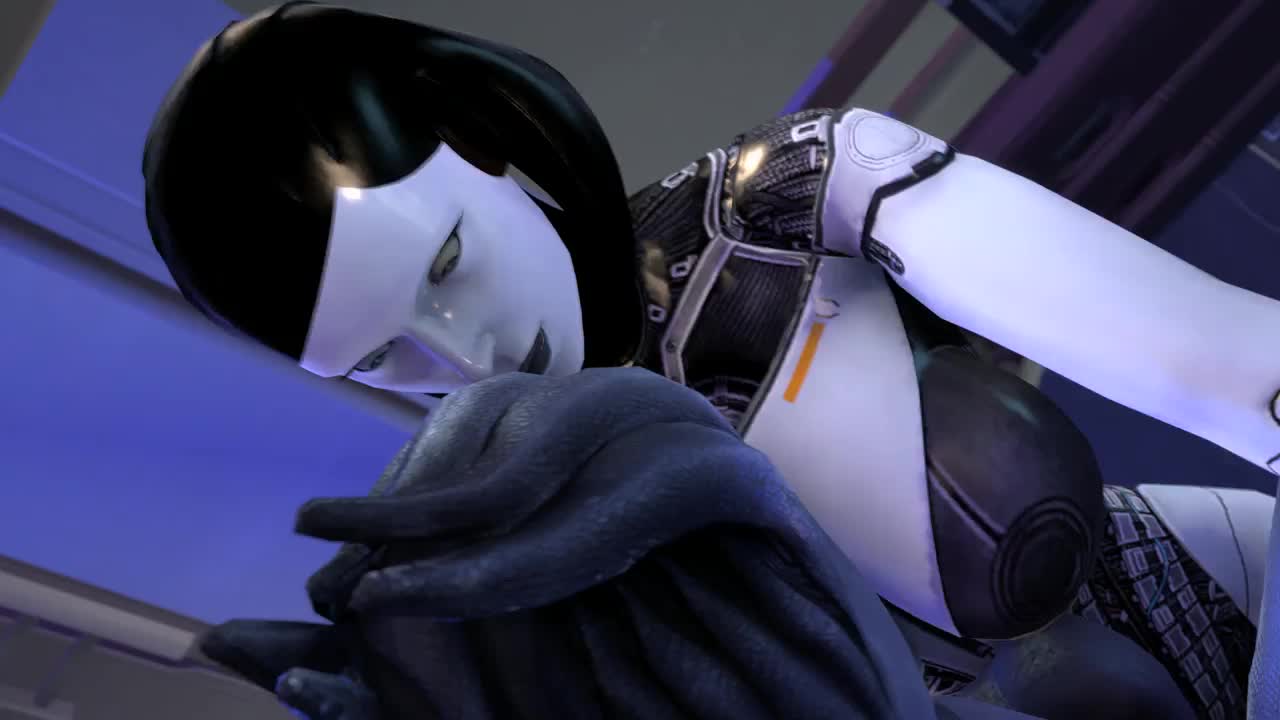 3D Animated Asari Edi Liara_T'Soni Mass_Effect Sound movealongmate // 1280x720 // 1.9MB // webm