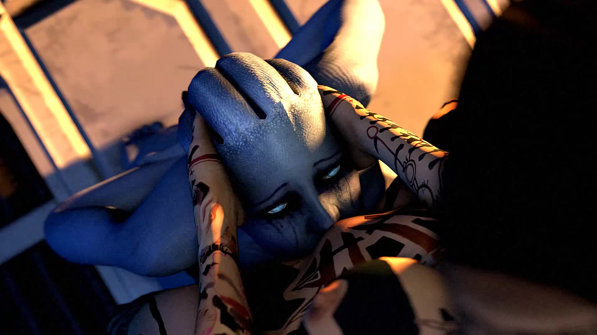 3D Animated Asari Jack_(Subject_Zero) Liara_T'Soni Mass_Effect Source_Filmmaker thewanderer22 // 1920x1080 // 1.9MB // webm