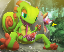 Laylee_the_Bat Yooka-Laylee kicktyan yooka_the_chameleon // 1200x981 // 718.2KB // jpg