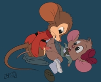 An_American_Tail Crossover Disney_(series) Fievel_Mousekewitz Looq Olivia_Flaversham The_Great_Mouse_Detective // 5000x4064 // 755.0KB // jpg