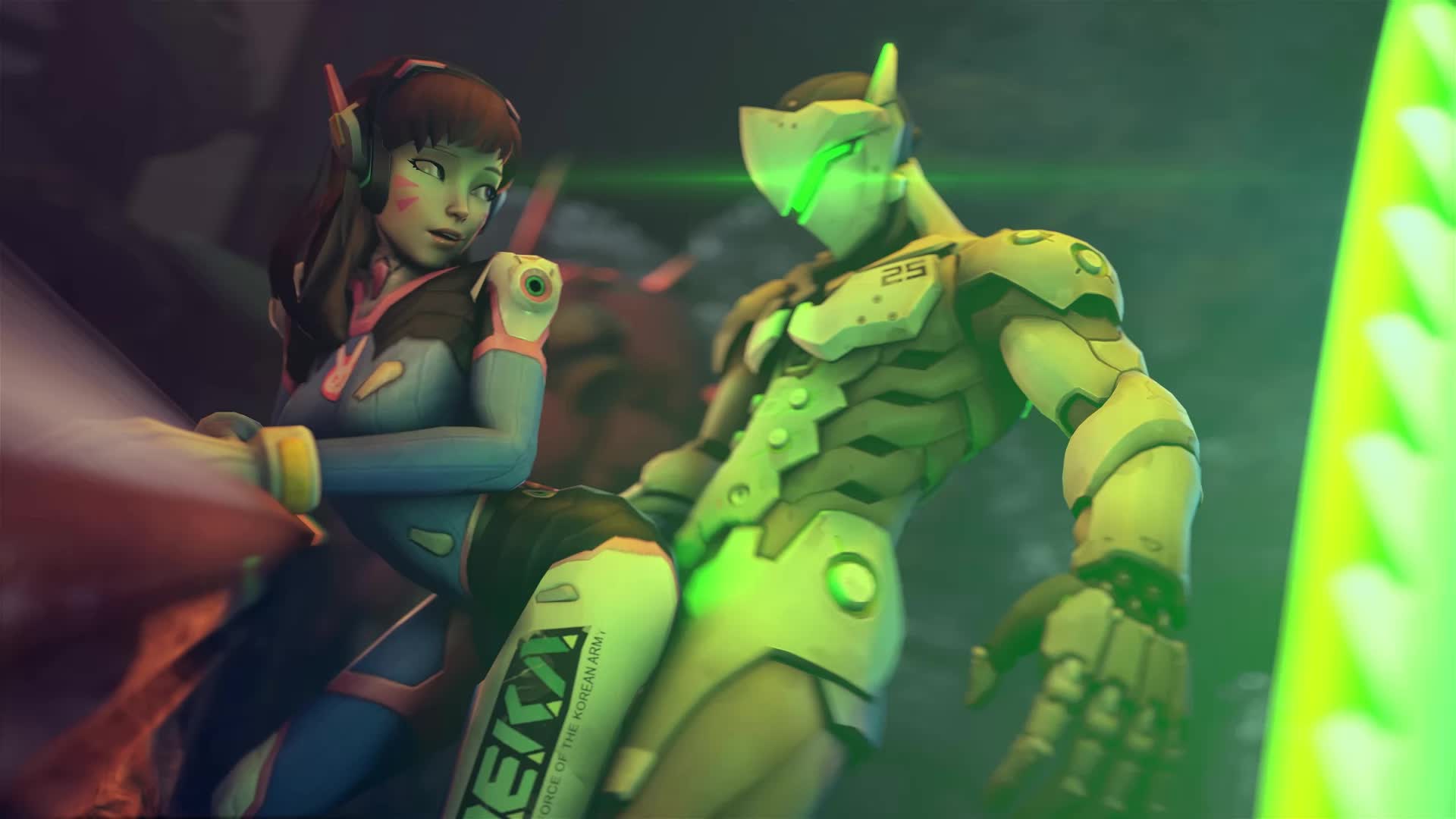 Animated D.Va Genji Overwatch SFMoneyshot Source_Filmmaker // 1920x1080 // 6.0MB // webm