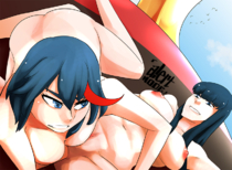 Kill_la_Kill Ryuko_Matoi Satsuki_Kiryuin alertmode // 800x585 // 548.3KB // png