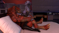 Liara_T'Soni Mass_Effect Wrex // 1280x720 // 949.8KB // png