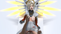 3D Blender Mercy Overwatch // 3840x2160 // 3.2MB // png