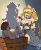 Bowser_Peach Bowsette Peachette Princess_Peach Super_Mario_Bros zalsfm // 1280x1572 // 2.0MB // png