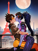 Overwatch Tracer Widowmaker // 4096x5440 // 20.1MB // png