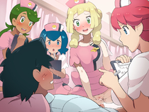 Ash_Ketchum Lana Lillie Mallow Pokemon Pokemon_Sun_and_Moon // 1200x900 // 560.8KB // jpg